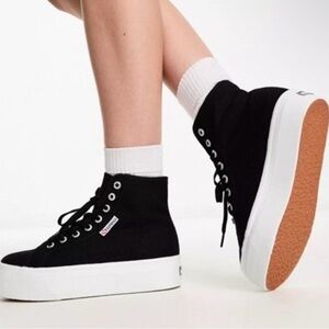 Superga Black High-Top Sneakers